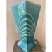 Vintage 1940s pottery art deco vase, McCoy