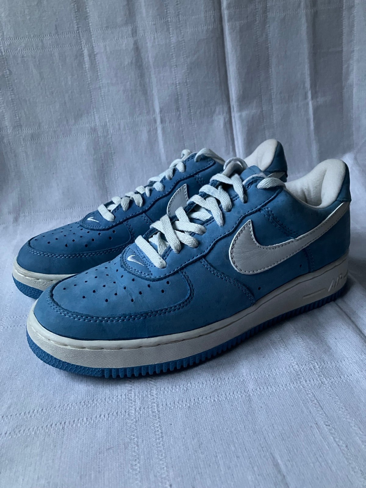 RARE Nike Air Force 1 Low SC University Blue UNC 1998 Vintage Sneakers Size 9