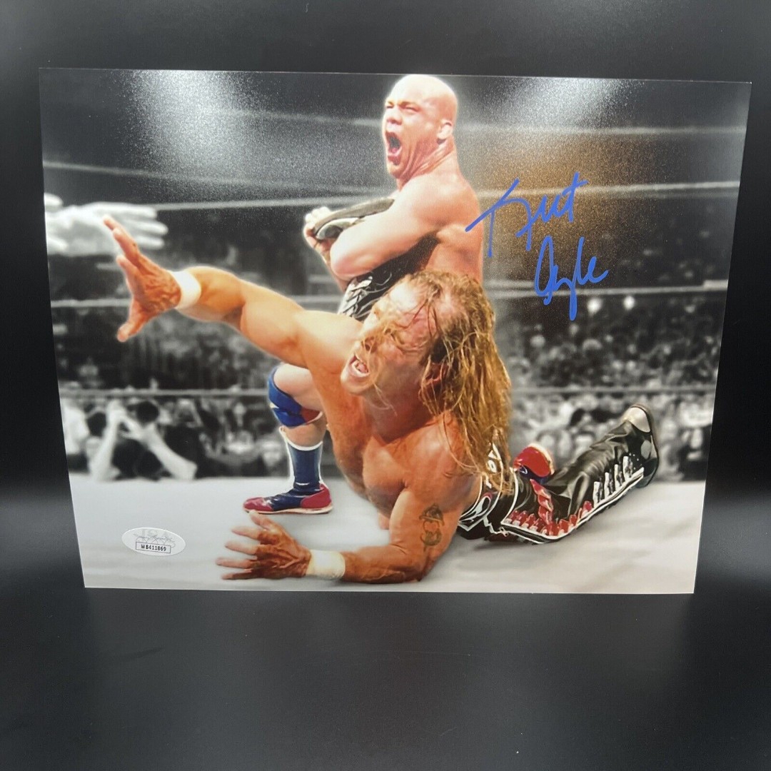 Kurt Angle WWE HOF 2017 Olympic Champ Signed Auto 8x10 Photo ~ JSA COA