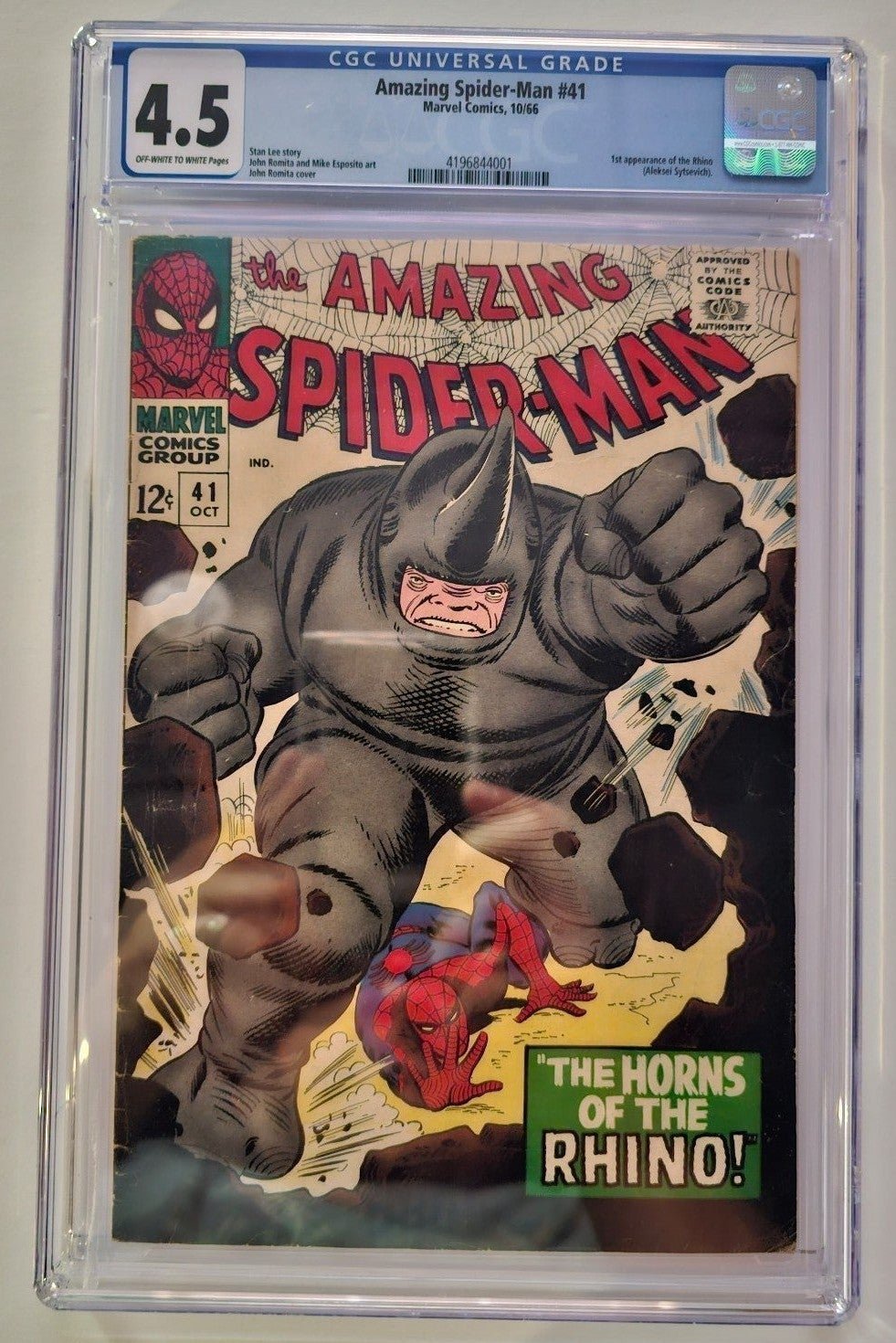 The amazing spider-man # 41 cgc 4.5
