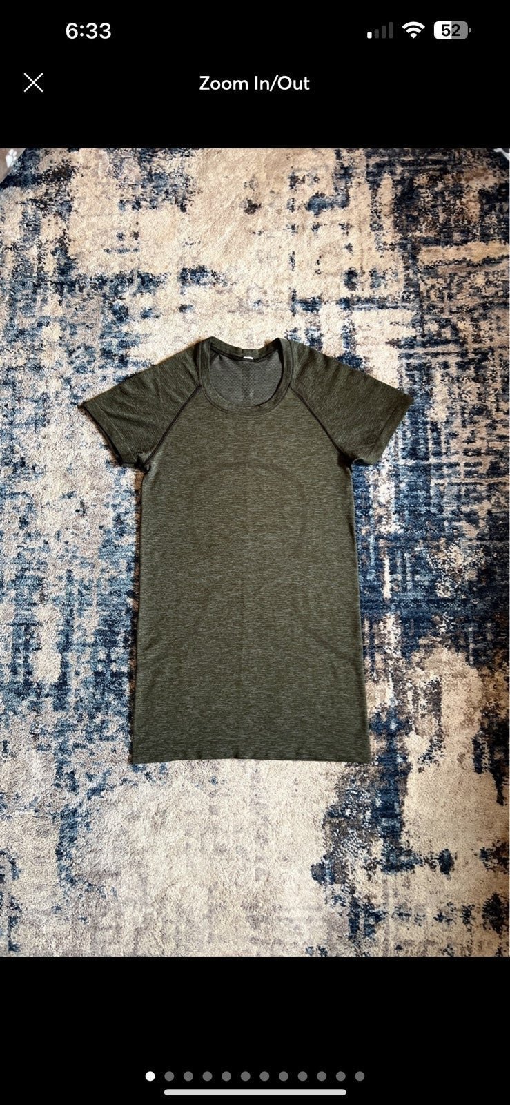 Lululemon Swiftly Tech Short Sleeve 2.0 Size 4 In Grey Sage/Olive Green