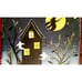 Vintage Halloween Night Hand Painted Slate Welcome Tombstone Wall Décor Witch
