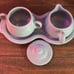 Fiesta PERIWINKLE Blue Cream and Sugar Set with Tray, Breakfast Set, Fiestaware