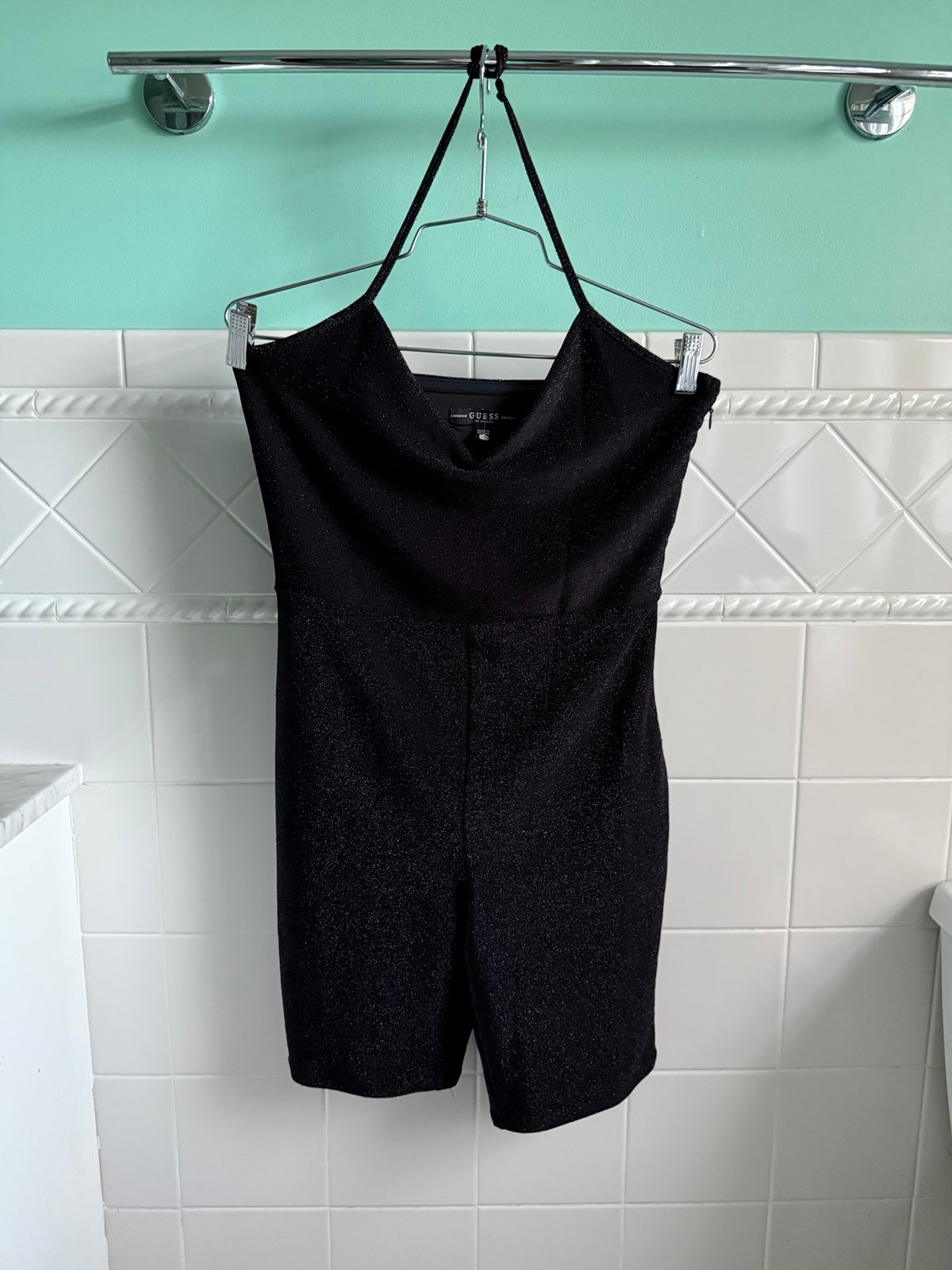 GUESS Black sparkle romper one piece