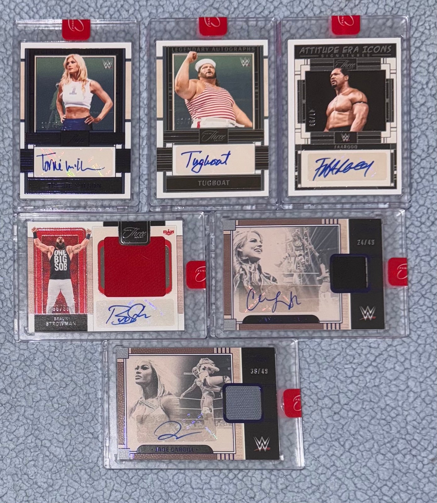 WWE PANINI THREE COUNT LOT