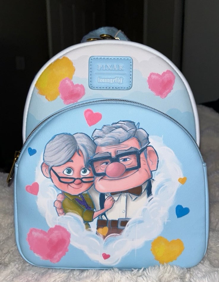 Loungefly Disney Pixar Up Carl & Ellie Hearts Mini Backpack