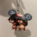 New 2018 Chip and Dale Ear Hat Christmas Ornament Disney Parks Rare / with flaw