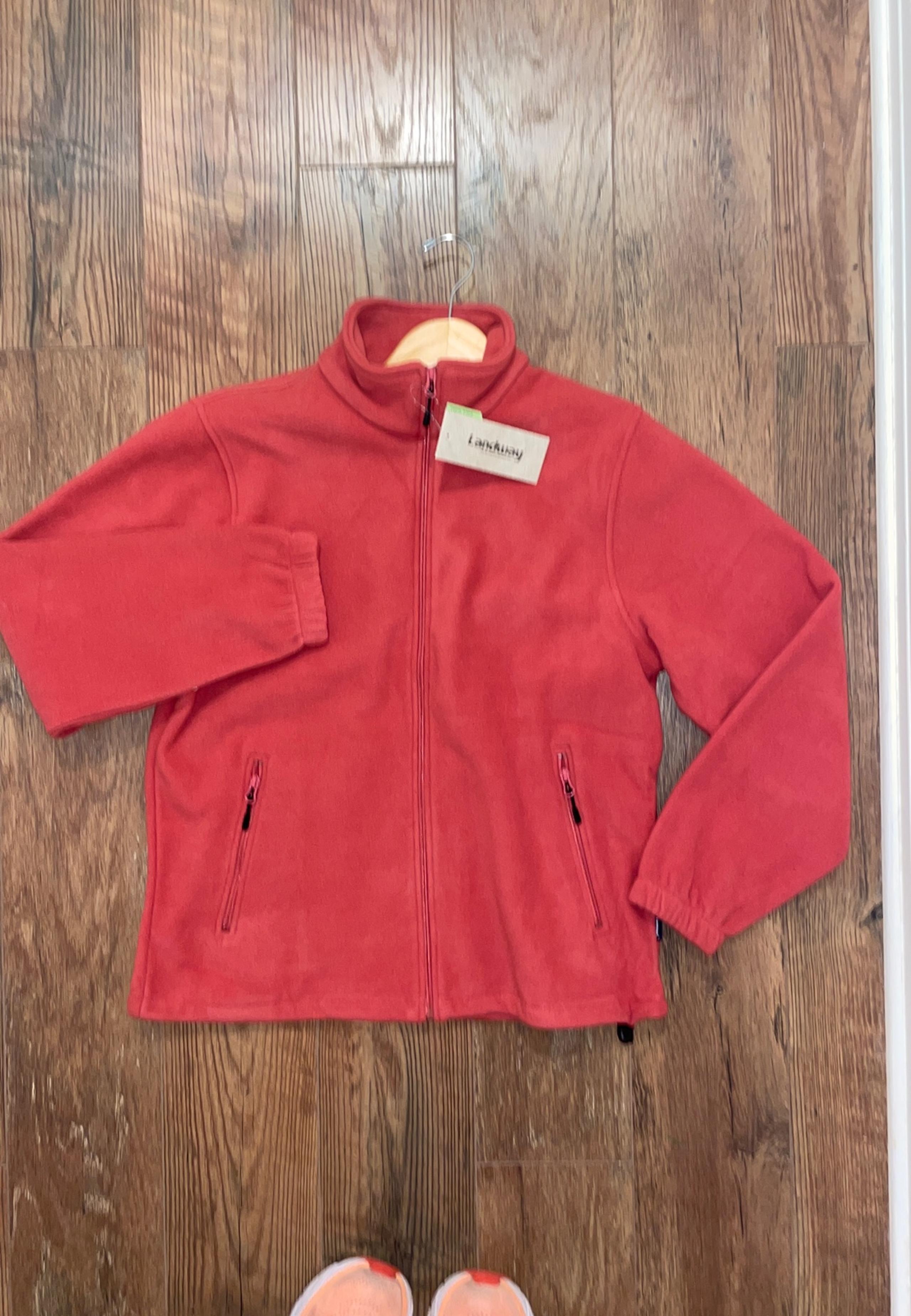 Full zip Fleece Jacket in berry size small