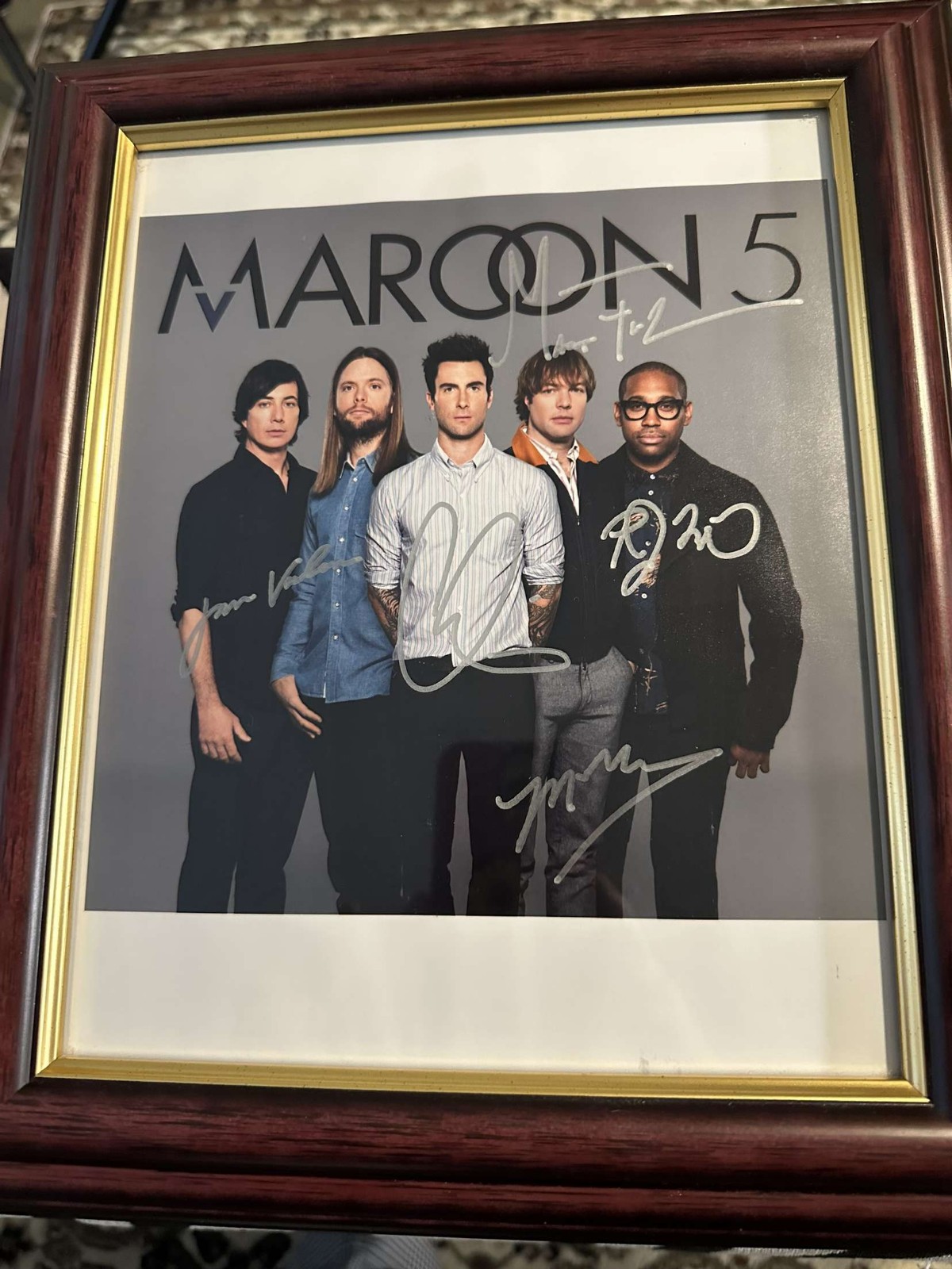 Signed Maroon 5 photo
