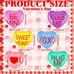 18 Pcs 12'' Valentine's Day Inflatable Heart Outdoor Decorations Large