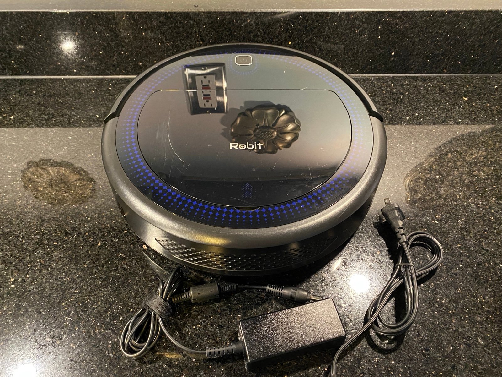 Robit V7S PRO Robot Vacuum with AC Adapter for Hard Floors & Carpet