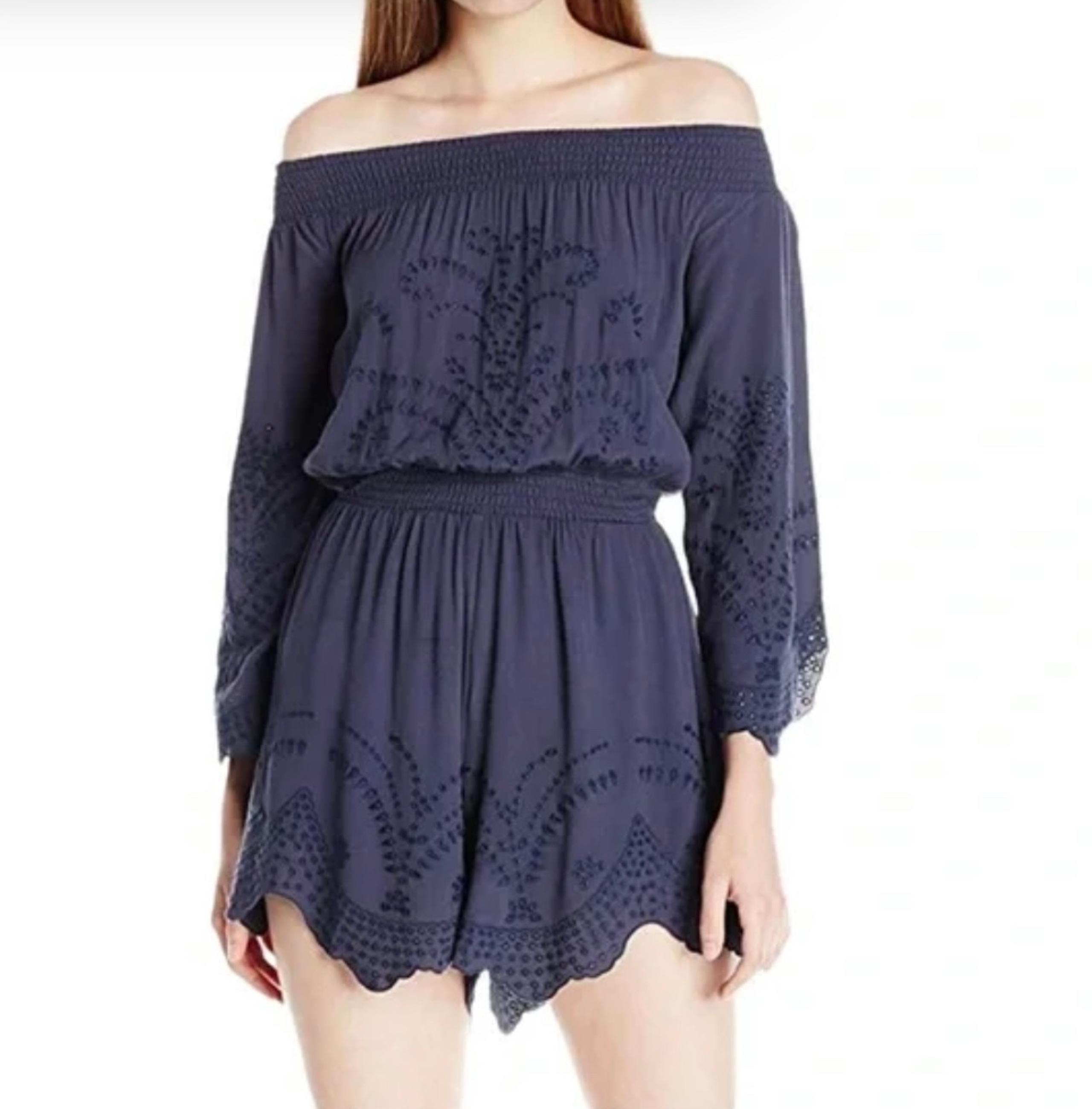 Astr Pants & Jumpsuits Astr The Label Sofia Eyelet Romper