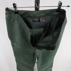 Boutique Europa Green Leather Pants