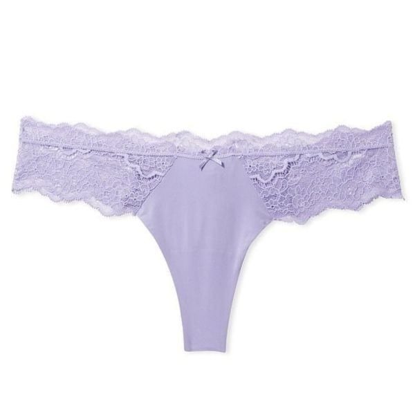 Victoria's Secret Women's Purple Dream Angels Star Lilac Lace Panties Size XL