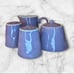 Maxwell & Williams Krinkle Purple Creamer Sugar Bowl Salt Pepper Shaker 5pc Set