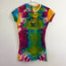 Vintage 90s Tie Dye Baby Tee Gogo Womens L Multicolor San Francisco California