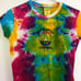 Vintage 90s Tie Dye Baby Tee Gogo Womens L Multicolor San Francisco California