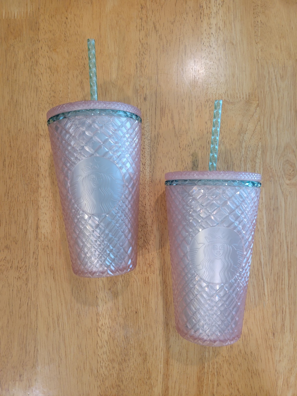 NWT Starbucks summer 2023 pink pearl jeweled grande 16 oz bundle