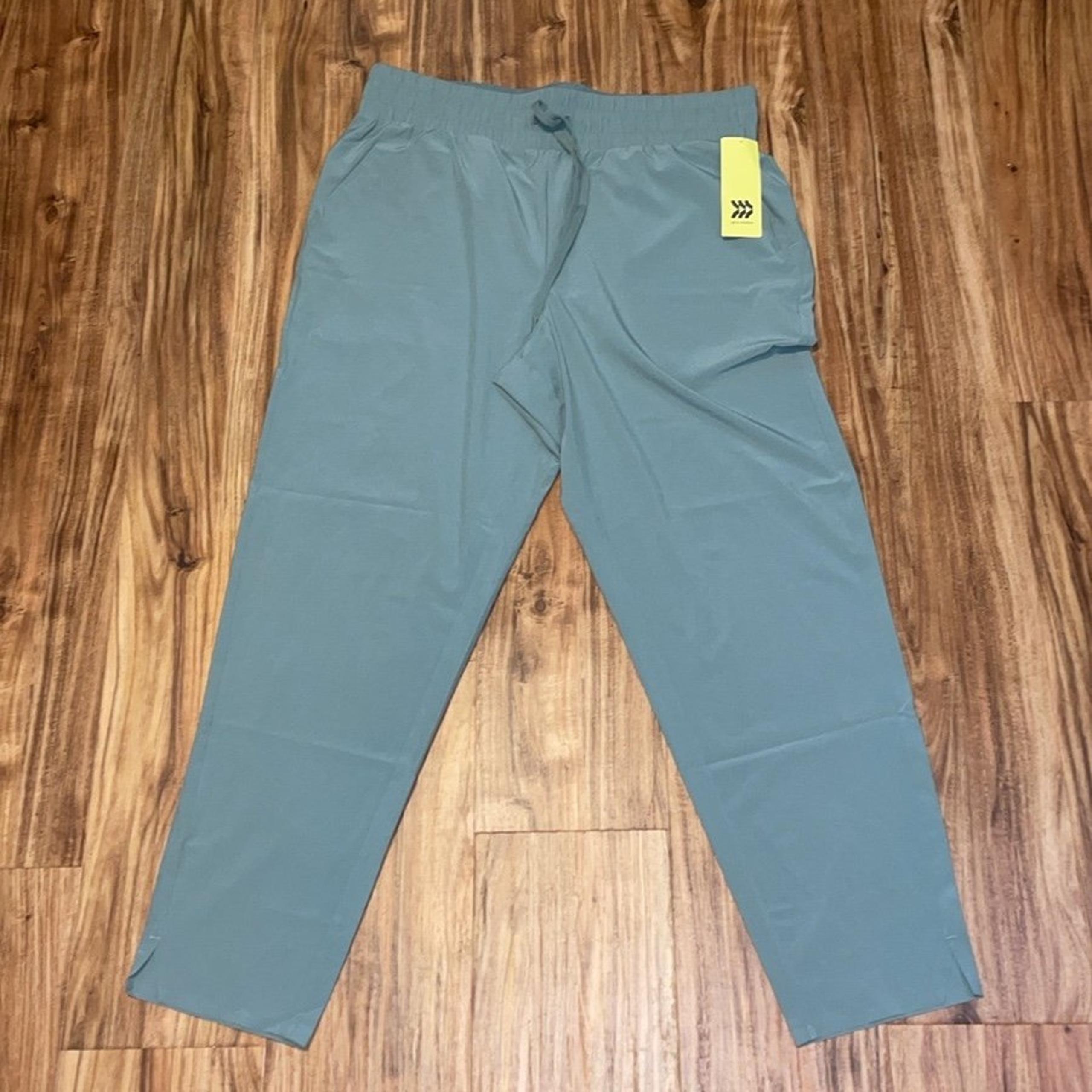 All in Motion womens pants large tall high rise ankle green crop Athleisure nwt