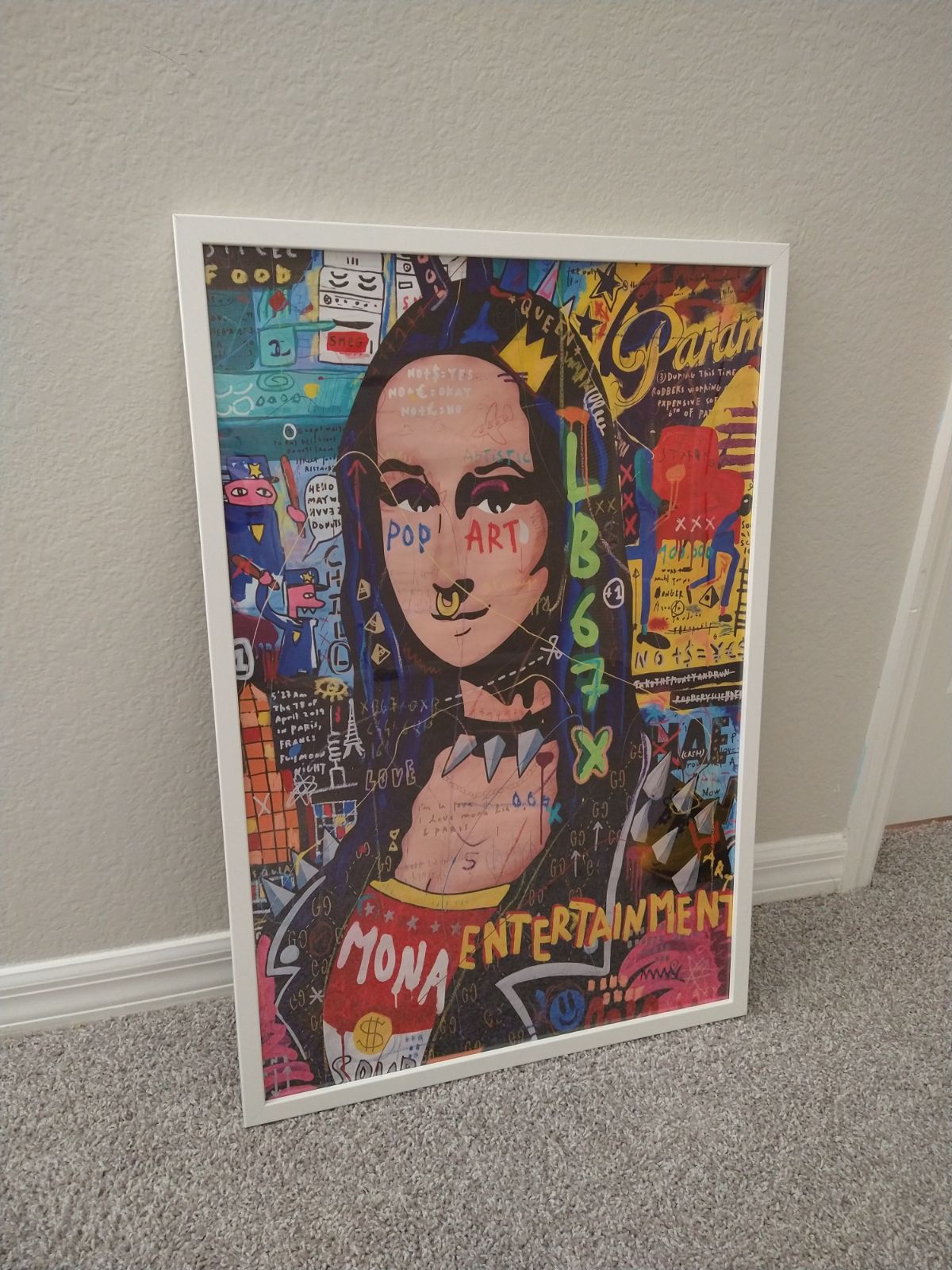 Wall decorations pop art mona lisa