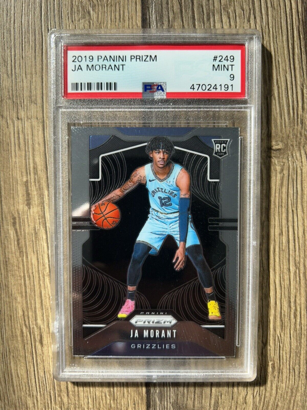 2019-20 Panini Prizm - Rookie #249 Ja Morant (RC) PSA 9