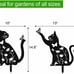 NEW 2 Pack of Metal Cat Garden Decor,15 Large Size Cat Decorative Garden Stakes