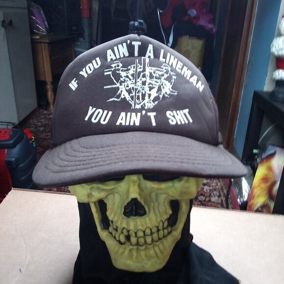Deadstock Vintage You Ain't A Lineman, You Ain't 417 Snap Back Trucker Hat