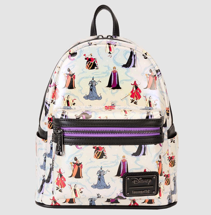 Disney Villains Iridescent All-Over Print Mini Backpack
