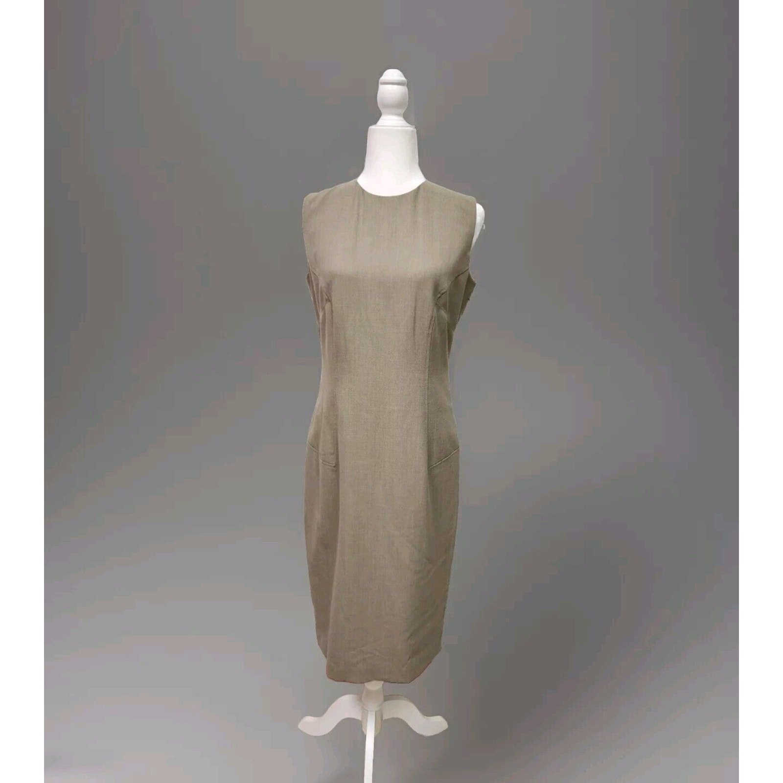 Tavora Women's 172 Milano Taupe Sheath Office Business Dress Women's Size 6