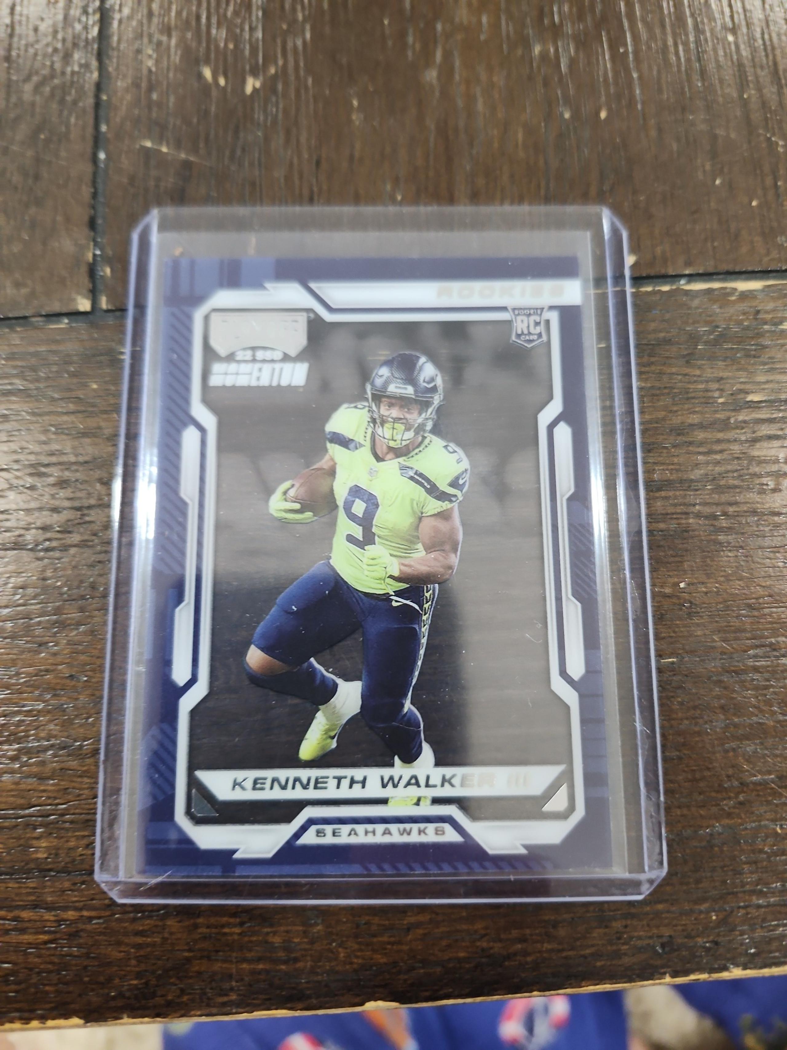 Kenneth Walker, rookie card clear.
