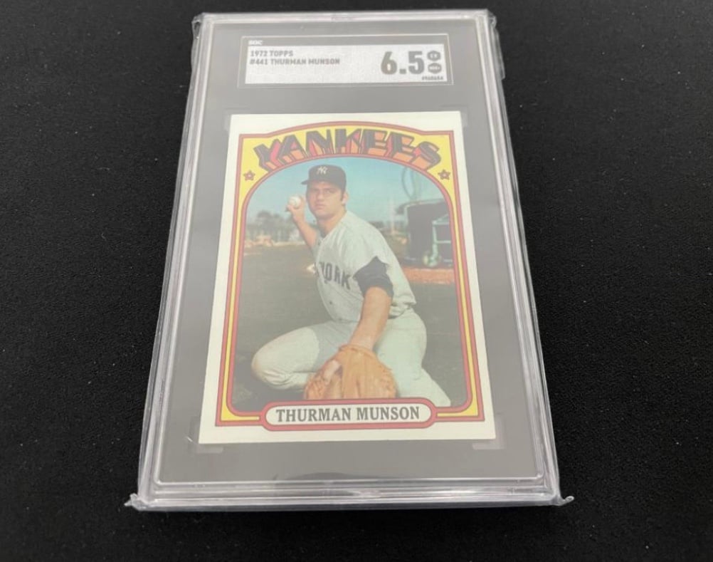 1972 Topps #441 Thurman Munson Yankees SGC 6.5