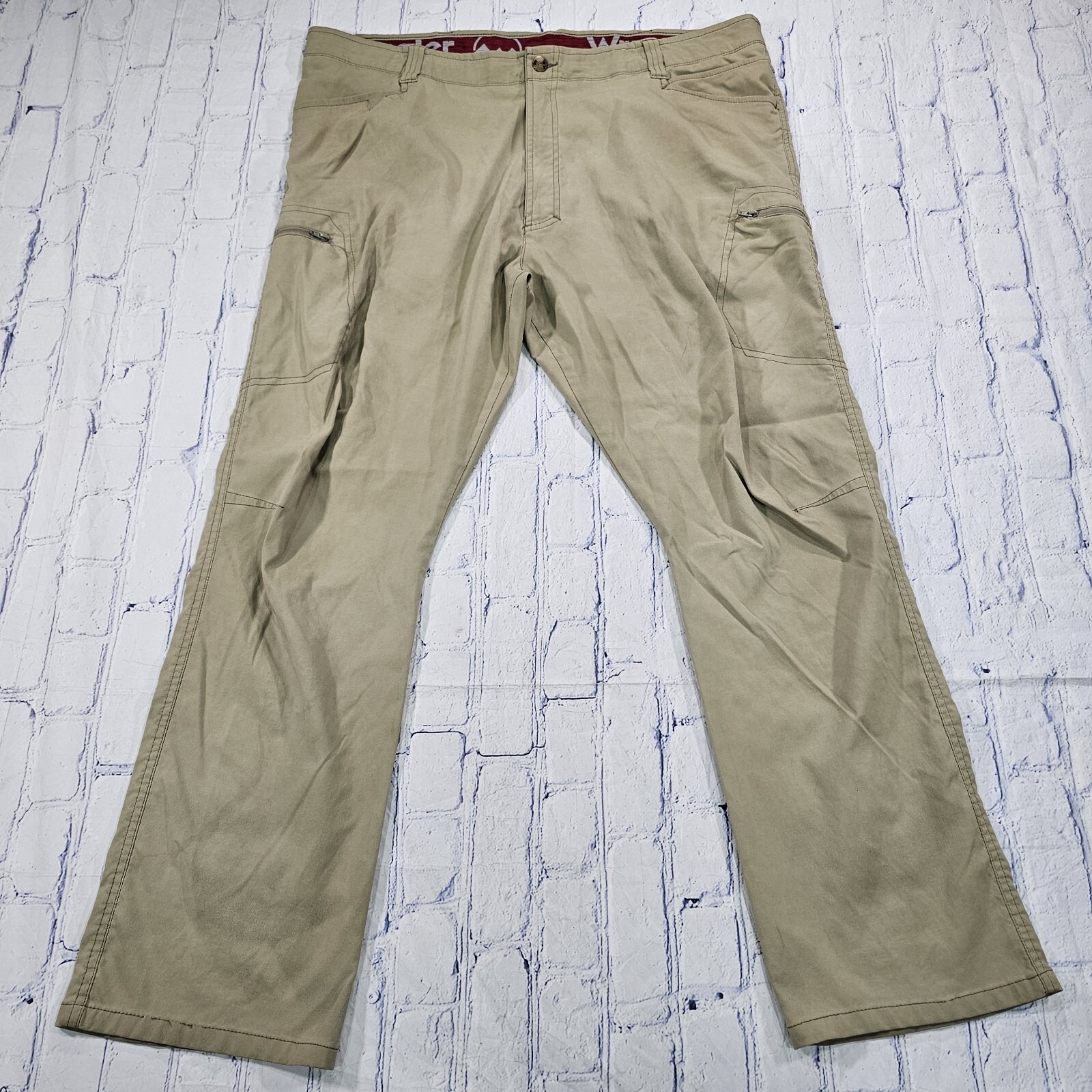 Wrangler MENS SIZE 44X30 Outdoor Pants Khaki NW780FK Hiking