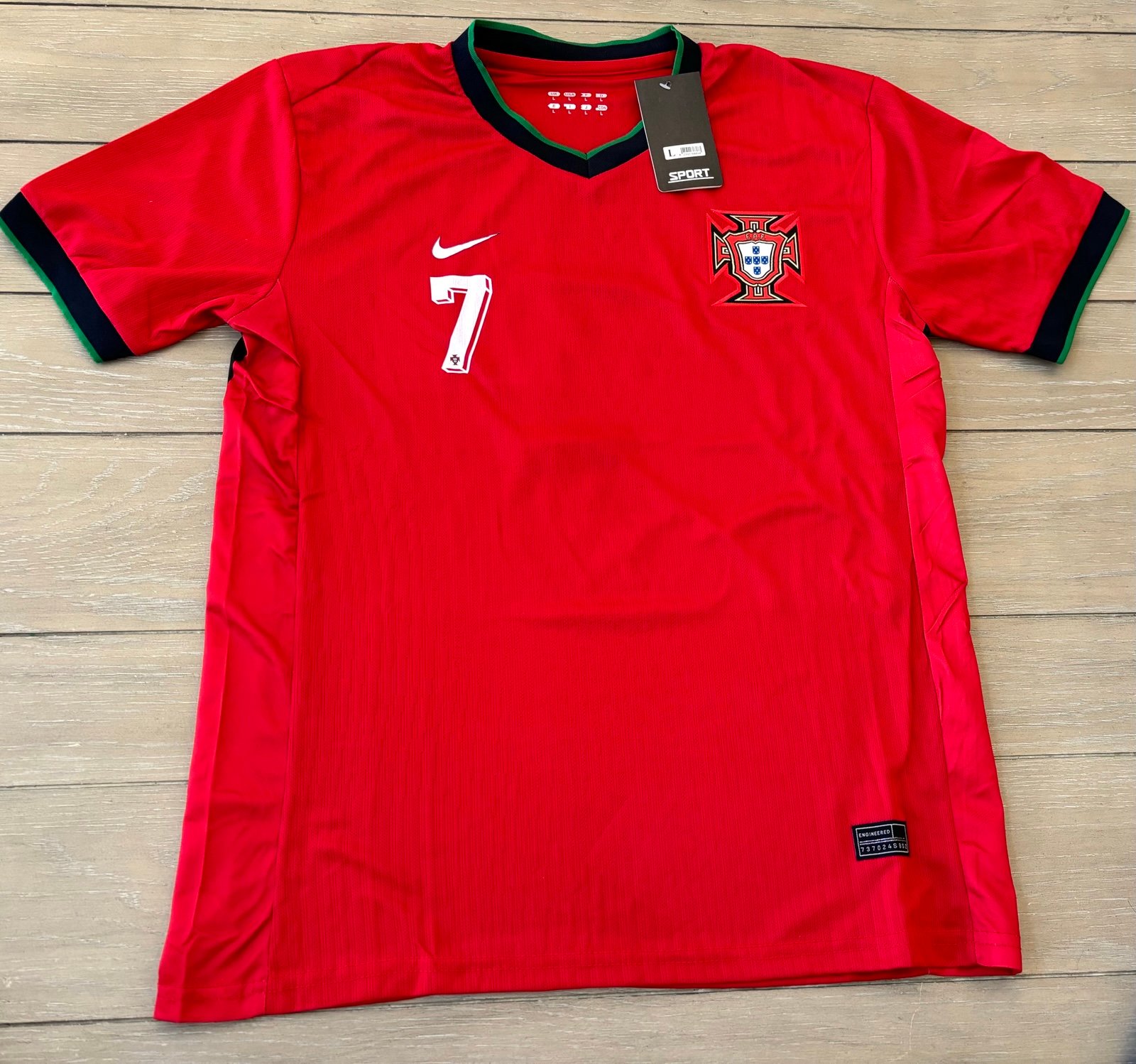 Nike Portugal Home Ronaldo 7 Jersey 2025 Large