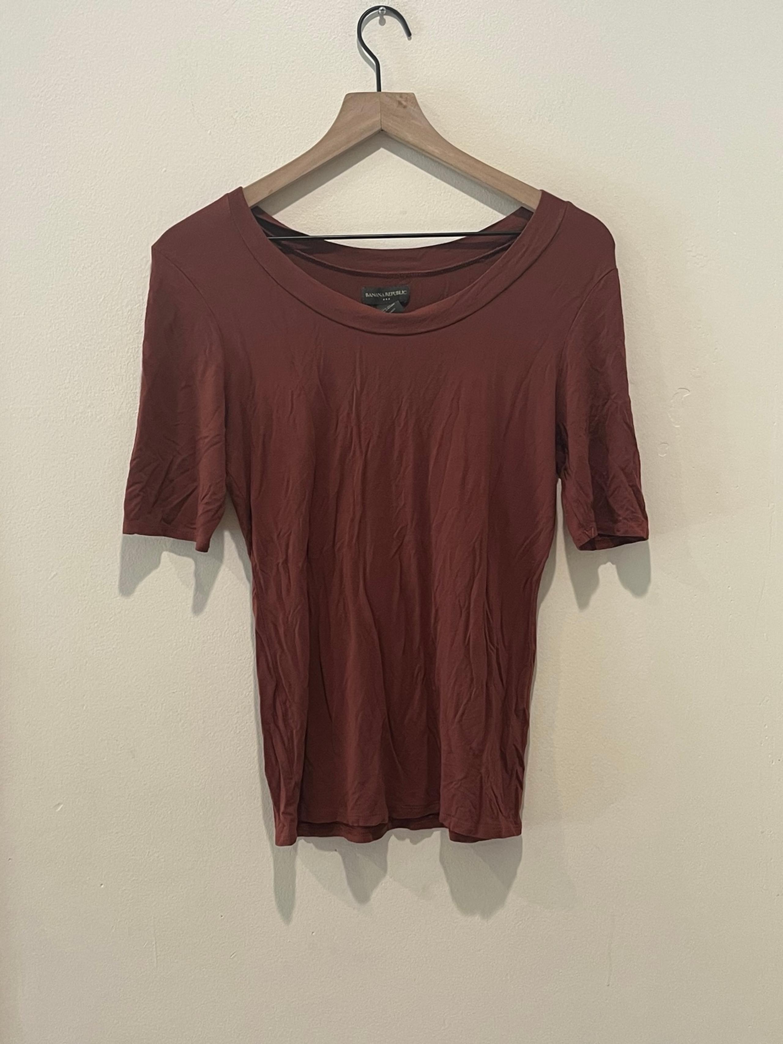 Banana Republic Maroon Red Soft Shirt Top - women’s size medium