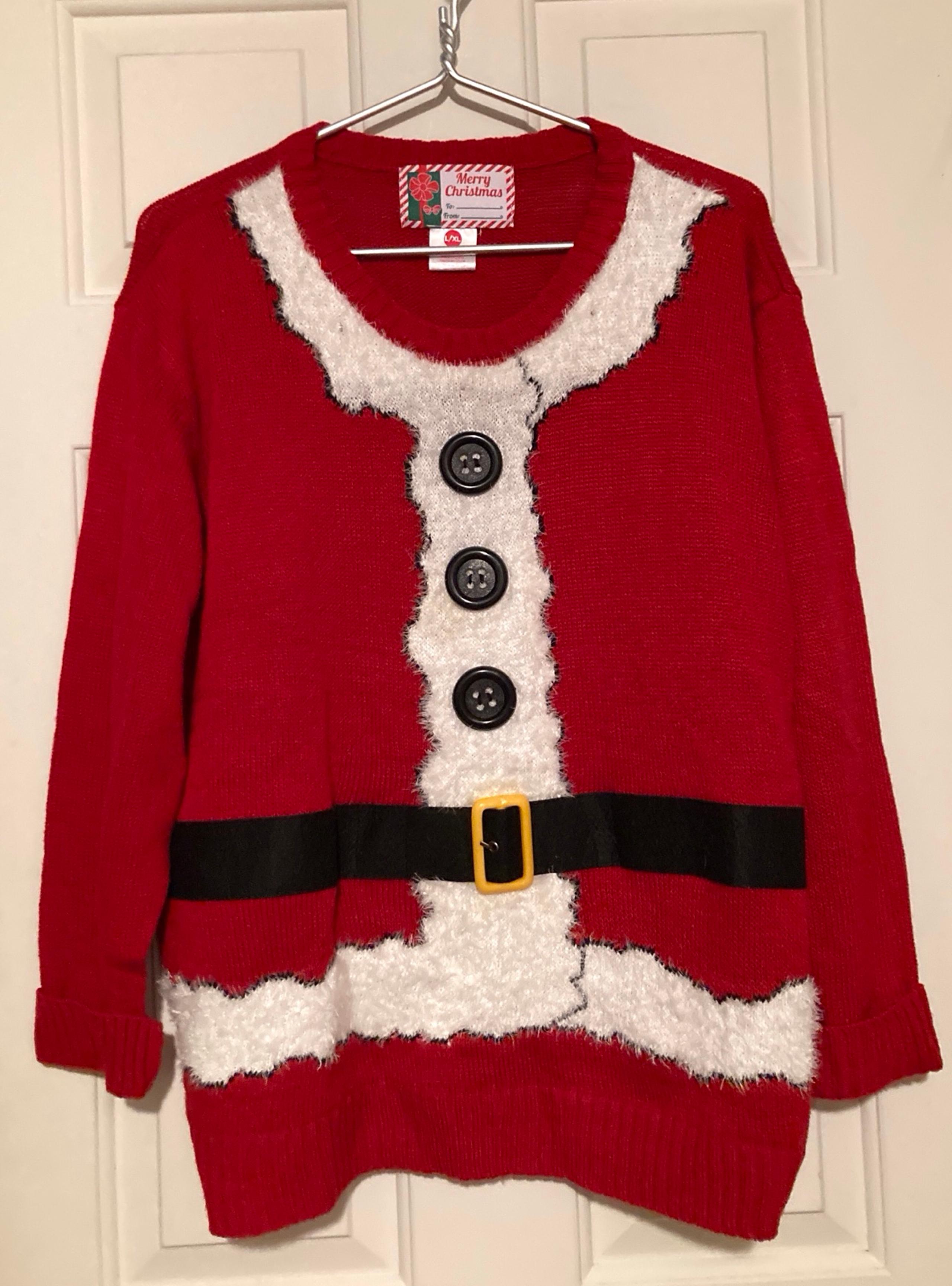 Light up Christmas sweater L XL SANTA