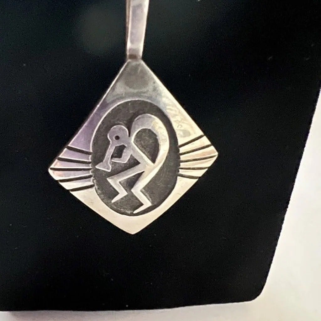 Jason Takala Signed Sterling Silver Native American Hopi Pendant
