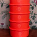 Vintage Set Of 5 Mandarin Orange Tupperware Servalier 8 Cup Canisters