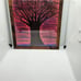 Handmade Framed Pencil Art Winter Evening Tree Original Colored Drawing