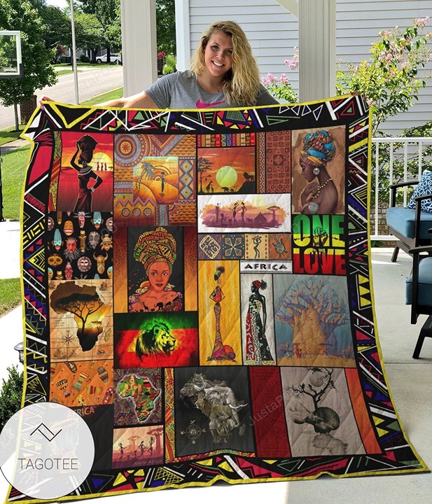 Africa One Love Quilt Blanket