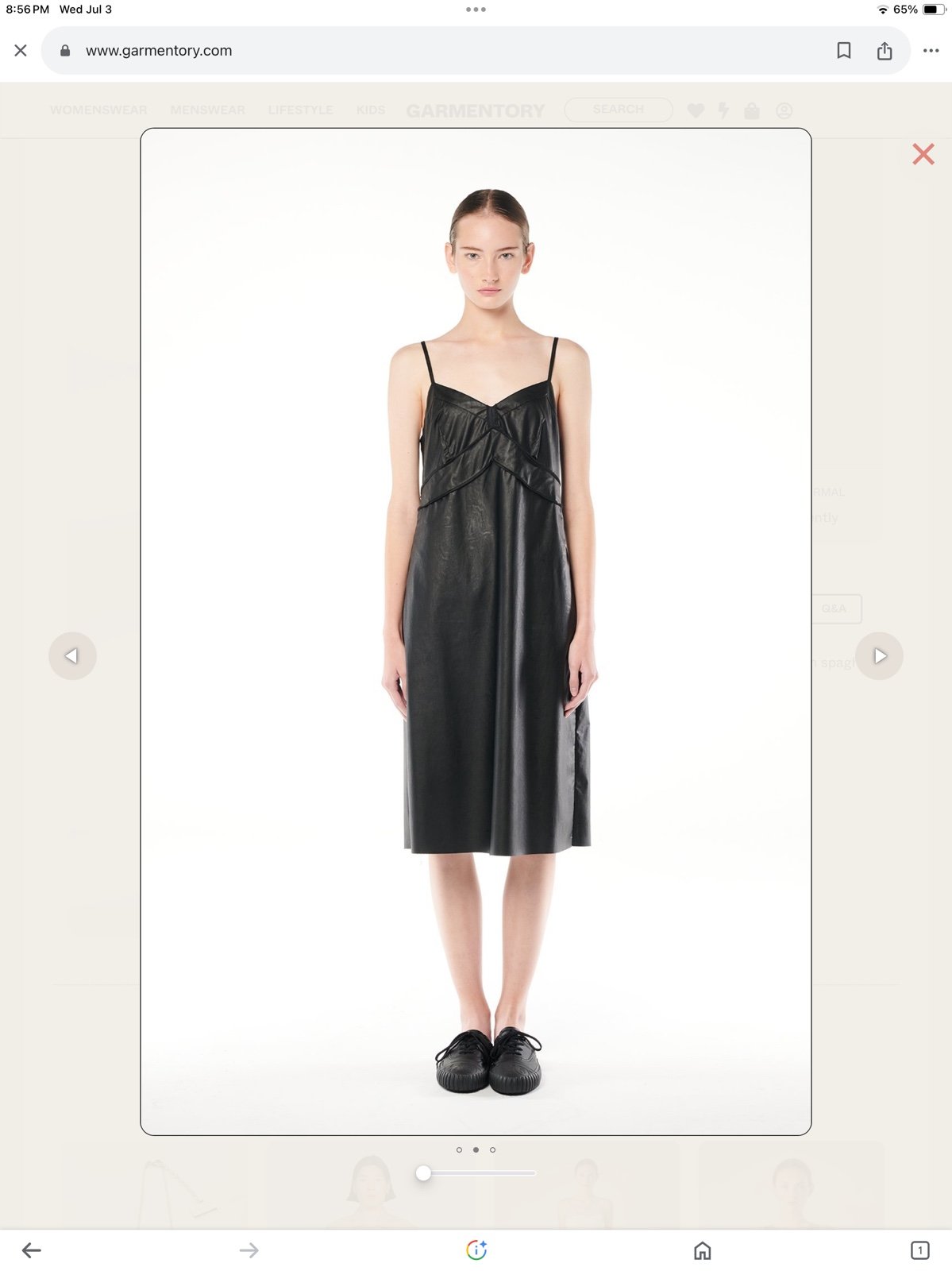 MM6 MAISON MARGIELA SLIP DRESS BLACK SIZE 44 PRE LOVE CONDITION
