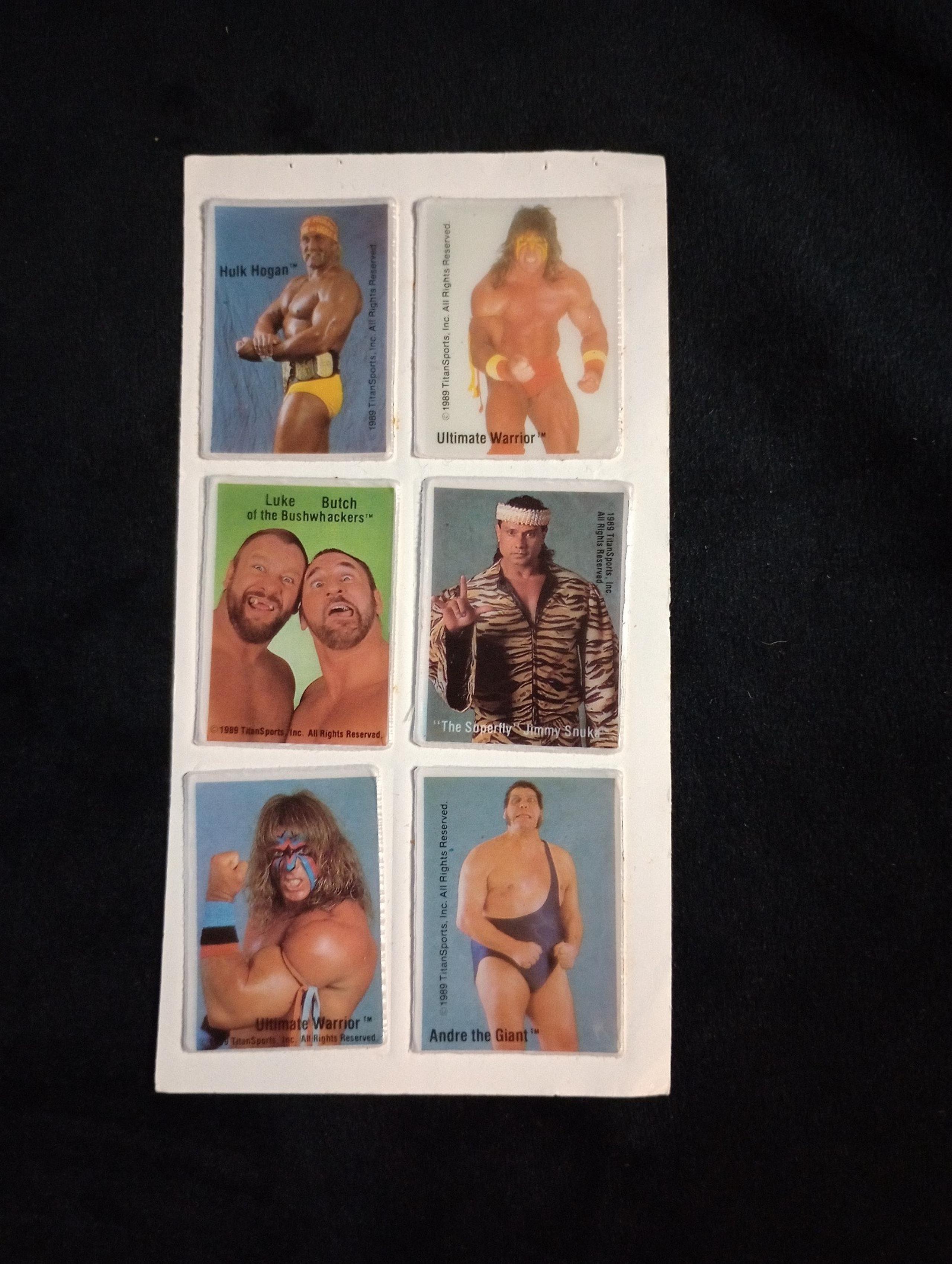 Vintage WWF puffy stickers