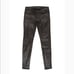 All Saints Low Rise leather look skinny jeans