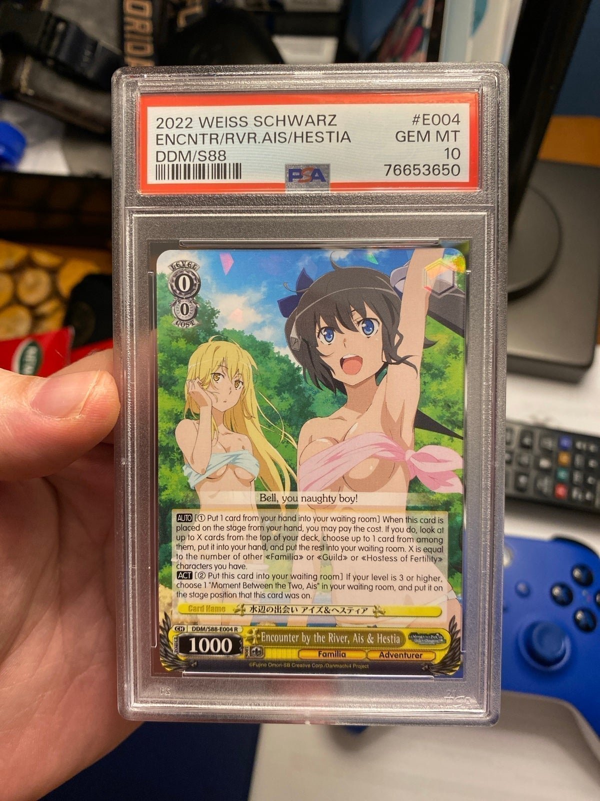 Weiss Schwarz PSA 10 Ecounter by the River, Ais and Hestia Danmachi