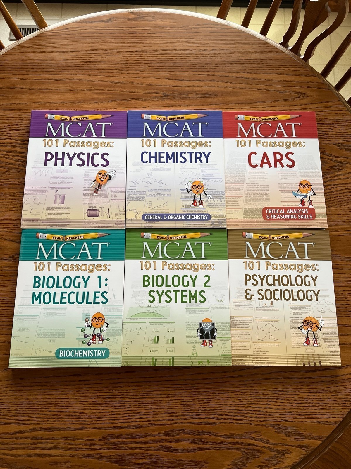 ExamKrackers MCAT 101 Passages Complete 6 Book Set