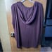 Athleta Purana Wrap Sweatshirt Plum size XS oversized EUC