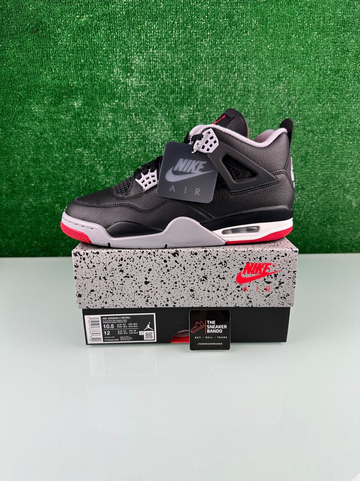 Size 10.5 - Air Jordan 4 Retro Bred Reimagined