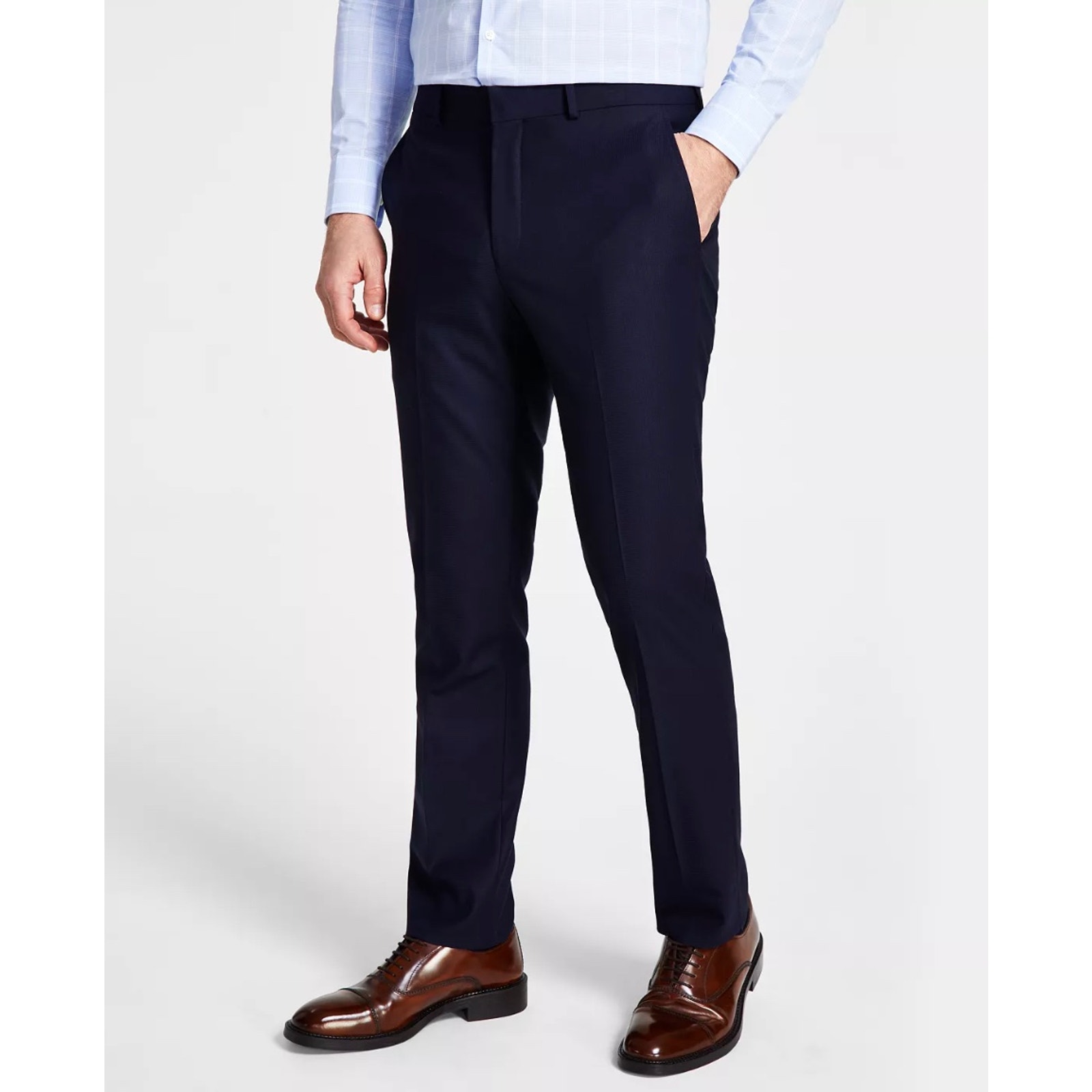 NWT Kenneth Cole Reaction Suit Pants, Navy, Mens 35W x 32L