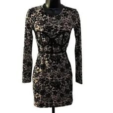 Aidan Mattox Lace Covered Dress