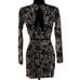Aidan Mattox Lace Covered Dress