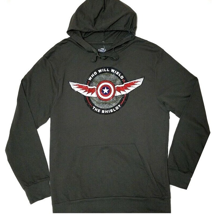 Marvel The Falcon And The Winter Soldier Wield Shield Hoodie (U.S. Size: Large)